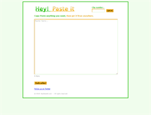 Tablet Screenshot of heypasteit.com